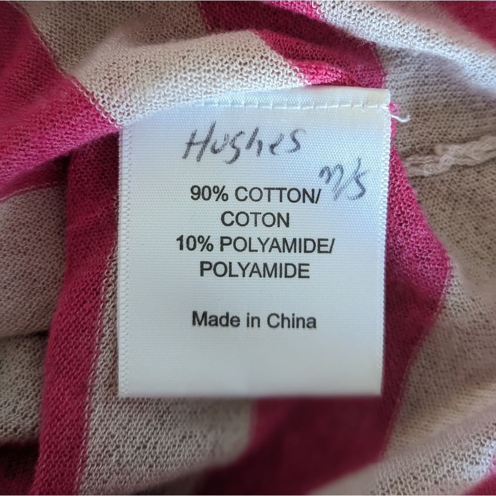 Sheer Tory Burch pink stripe sweater M - Picture 6 of 9